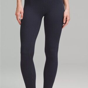 Women's Lululemon Navy Houndstooth Leggings